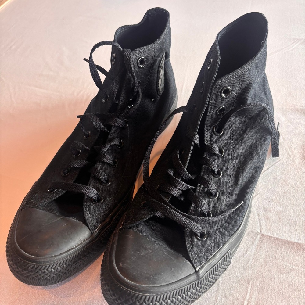 Converse Chuck Taylor All Star High Top Black Monochrome Sneakers M3310 Mens 12